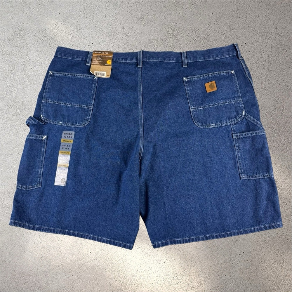 NEW - Vintage Carhatt Denim Carpenter Shorts B28 DST Men's Sz 50 NWT